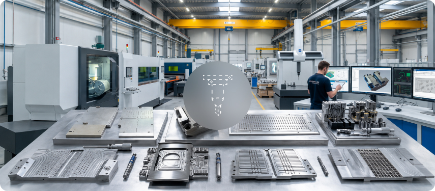 Parts fabrication and technical services process